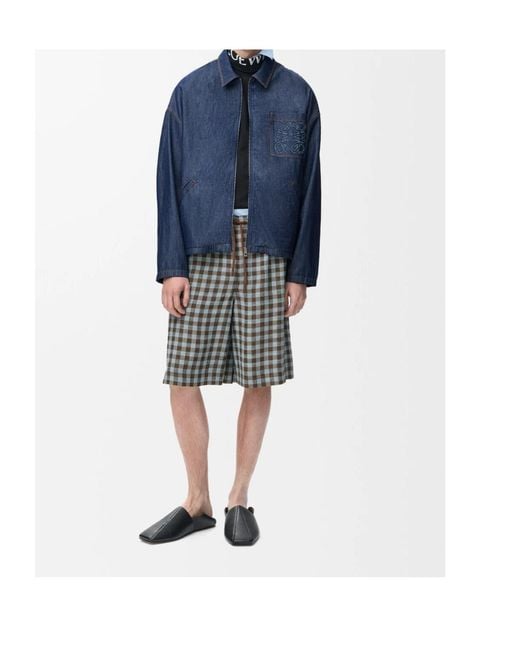 Loewe Blue Zipped Jacket for men