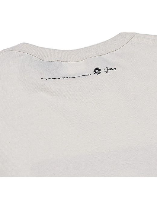 NANGA White Crew Neck T-Shirt for men