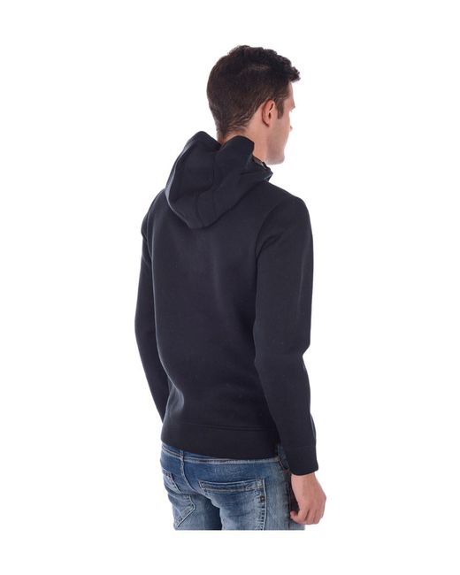 Emporio Armani Blue Hooded Sweater for men