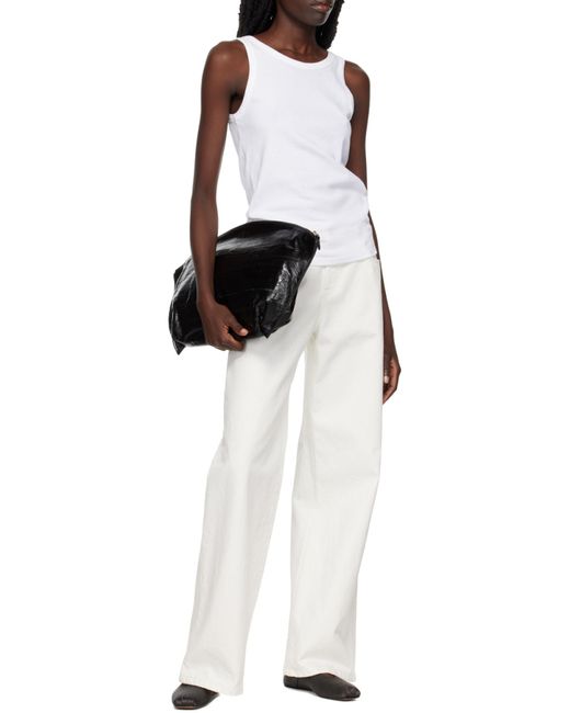 The Row White Straight-Leg Jeans