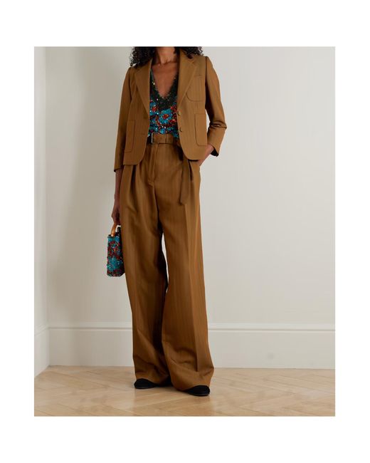 Dries Van Noten Brown Bamis Single-Breasted Blazer