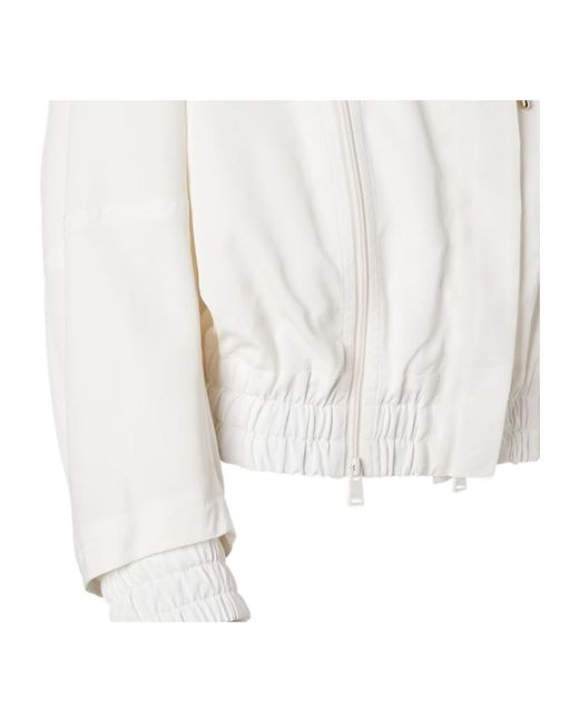 Fendi White Double-Zip Hooded Jacket