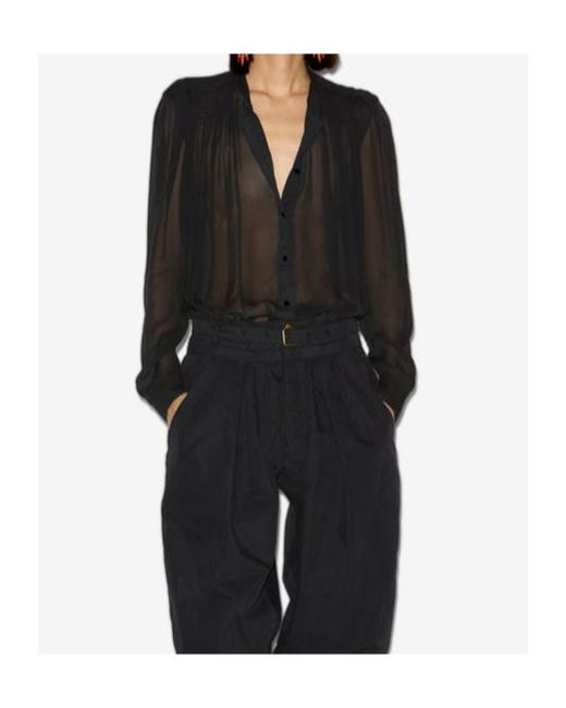 Isabel Marant Blue Noeline Blouse
