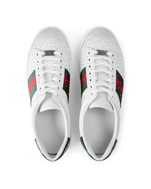 Gucci White New Ace Stud Sn62 for men
