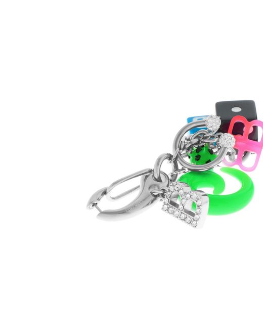 Balenciaga Green Charm Detailed Earrings
