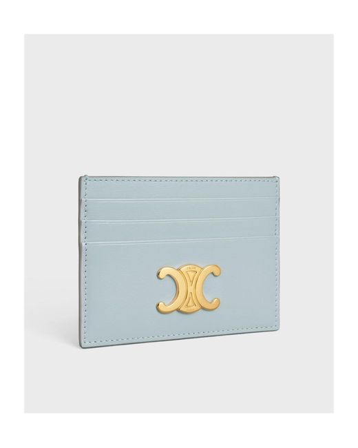 Céline Blue Card Holder Triomphe