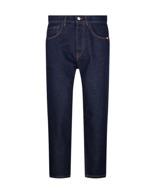 AMISH Blue Jeremiah Straight-Leg Jeans for men