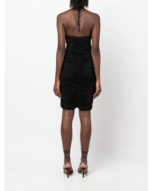 Magda Butrym Black Neck-Hanging Dress