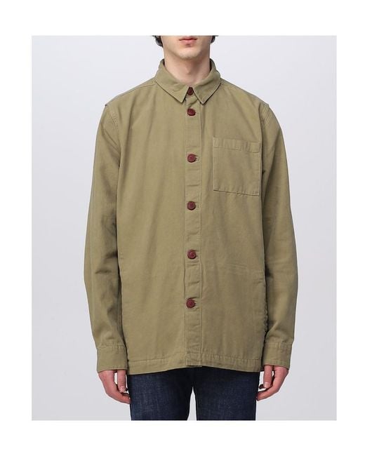 Barbour Green Button-Up Chest-Pocket Jacket for men