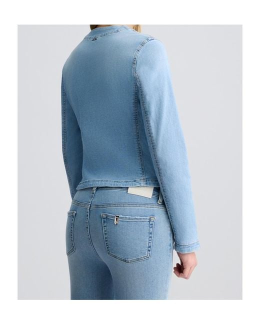 Liu Jo Blue Button-Up Denim Jacket