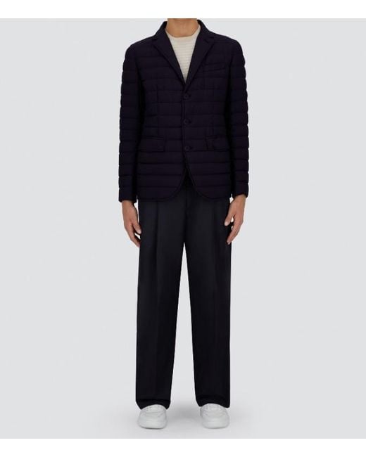 Herno Blue Ecoage Blazer for men