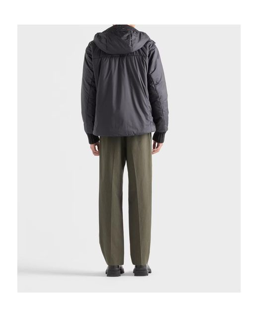 Prada Gray Technical Field Jacket for men