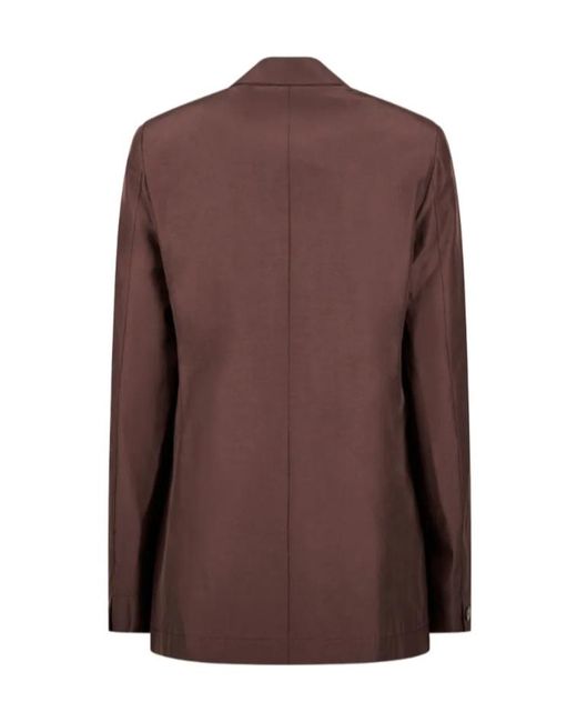 Forte_forte Brown Butto-Fastening Blazer