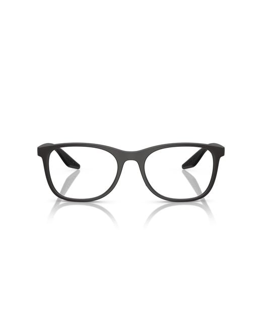 Prada Linea Rossa Black Prada Eyewear Square Frame Glasses for men