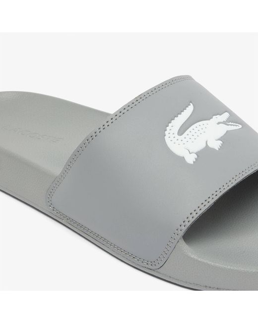 Lacoste Gray Pool Slippers for men