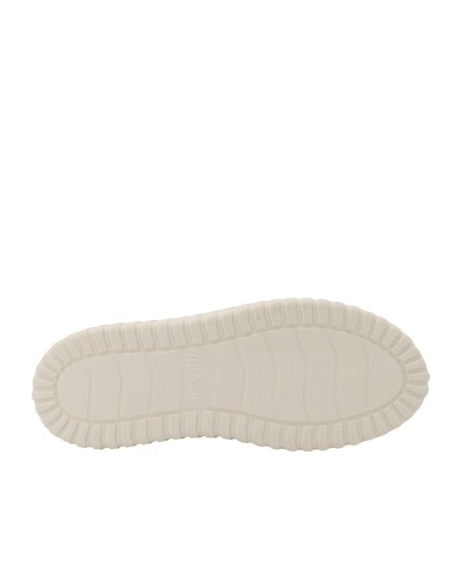 Hogan Gray Platform Low-Top Sneakers