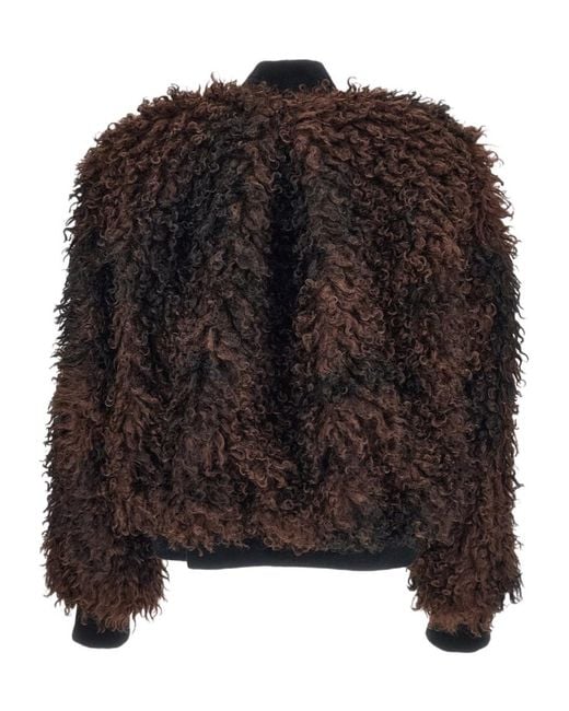 Sacai Black Zip-Up Bomber Jacket