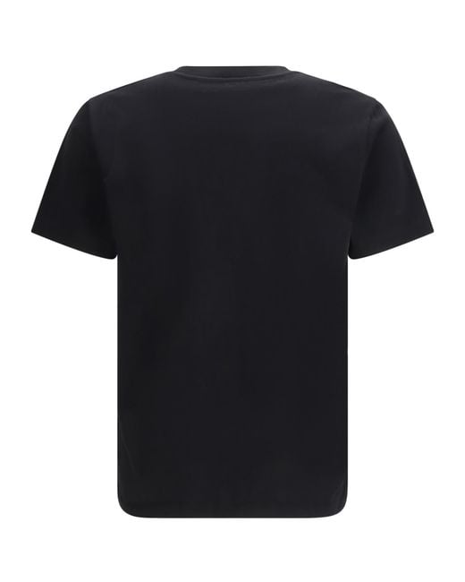 Off-White c/o Virgil Abloh Black Logo Printed Crewneck T-Shirt for men