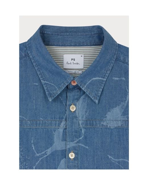 Paul Smith Blue Long Sleeve Shirt for men