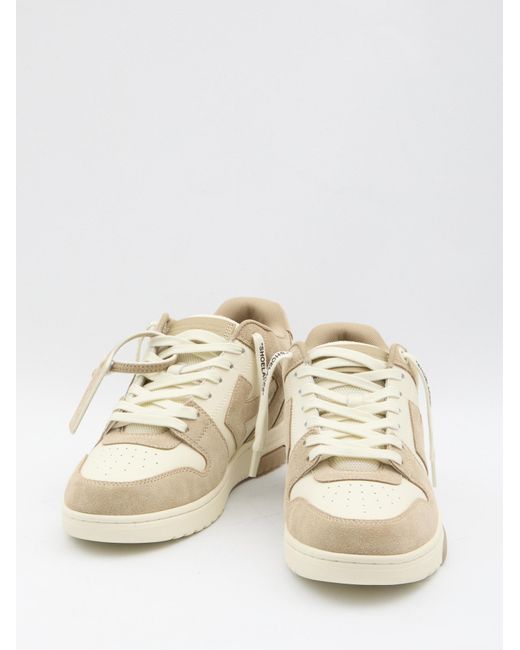 Off-White c/o Virgil Abloh Natural Out Of Office Lace-Up Sneakers for men