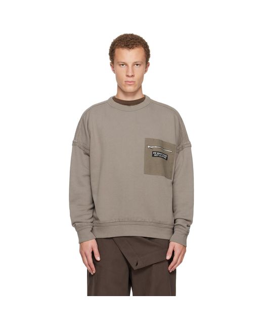 Undercover Gray Taupe Up2 E4808 Pullover for men