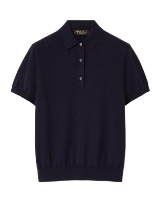 Loro Piana Blue Regular Fit Polo Shirt
