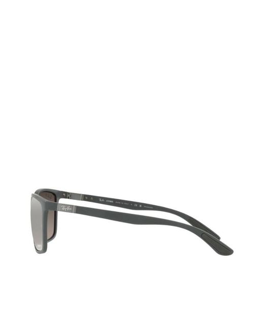 Ray-Ban Gray Rectangular Frame Sunglasses for men
