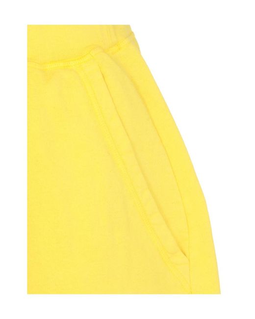 DSquared² Yellow Logo Shorts for men
