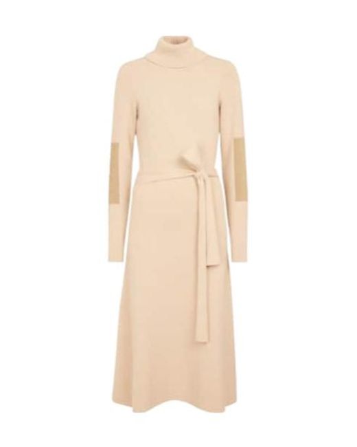 Victoria Beckham Natural Knitted Dress