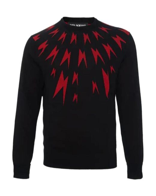 Neil Barrett Blue Long-Sleeved Pullover for men