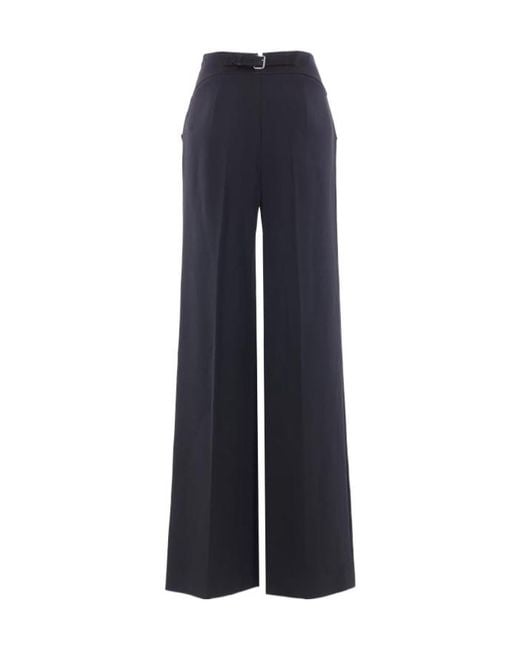 Ermanno Scervino Blue High Waist Wide-Leg Trousers