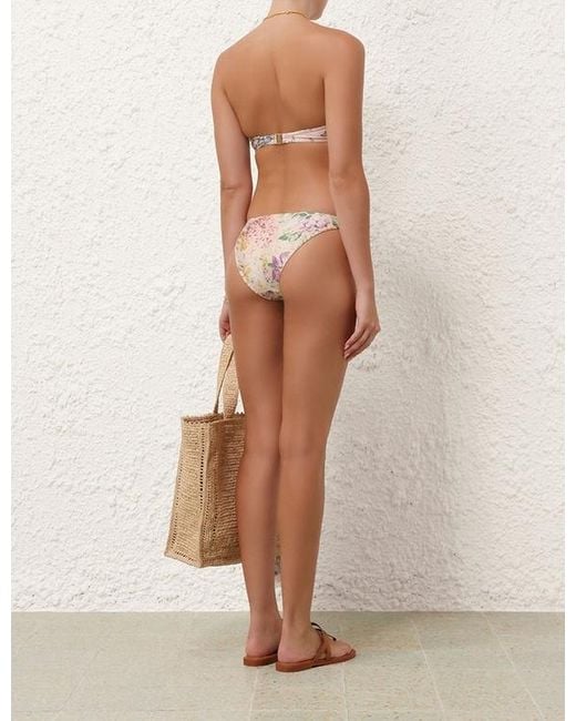 Zimmermann White Halliday Skinny Bikini Bottoms