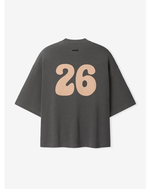 Fear Of God Gray Short-Sleeved T-Shirt