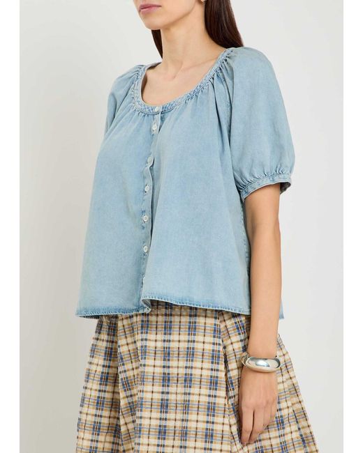 FRAME Blue Denim Shirt