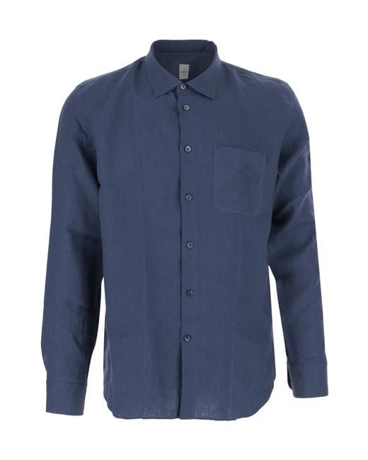 Berluti Blue Long-Sleeved Shirt for men