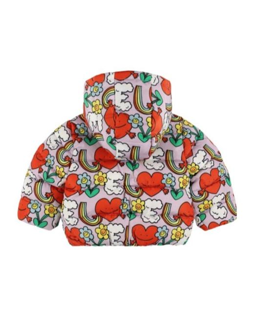 Stella McCartney Red Printed Puffer Jacket