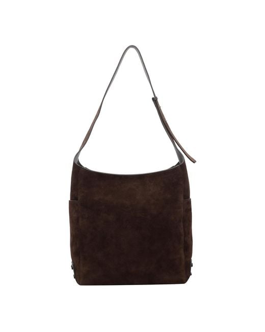 Tod's Brown Suede Shoulder Bag for men