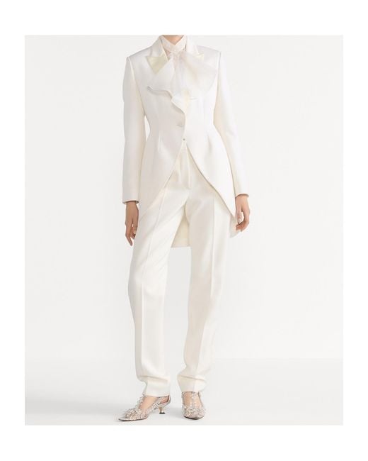 Dior White Fitted Pants