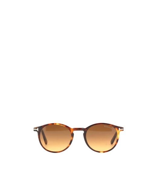 Tom Ford Metallic Eyewear Andrea Round Frame Sunglasses for men