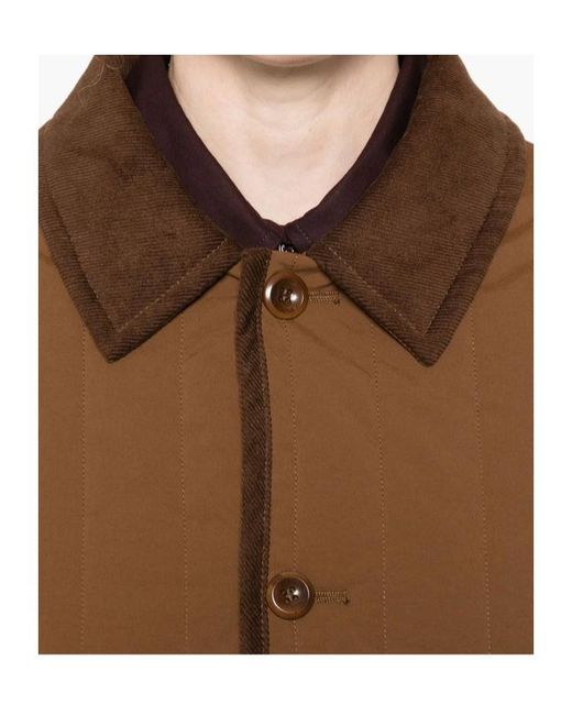 A.P.C. Brown Long-Sleeved Straight-Hem Jacket