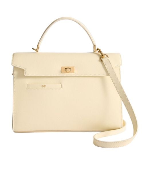 Anya Hindmarch Natural Mortimer Top Handle Bag