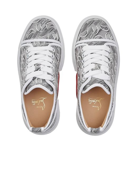 Christian Louboutin Gray Round Head Low-Cut Skate Shoes