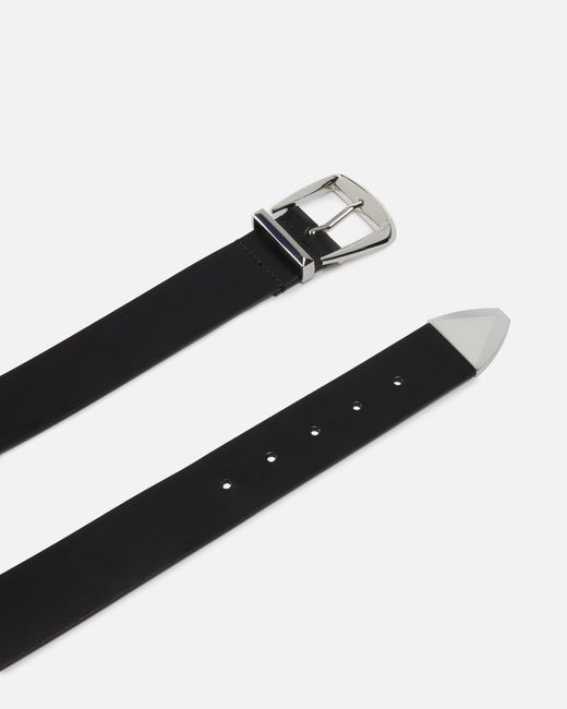 Pinko White Leather Belt, 4 Cm