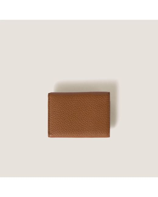 Miu Miu Brown Small Leather Wallet