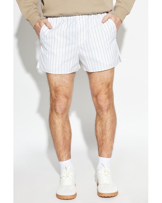 AMI White Elasticated Shorts for men