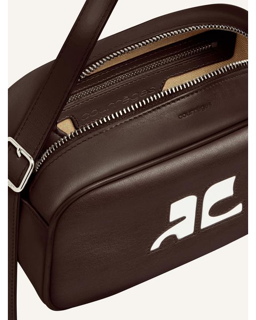 Courreges White Courrèges Reedition Logo Patch Zip-Up Shoulder Bag