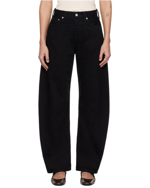 Agolde Blue Luna Pieced High-Waisted Jeans