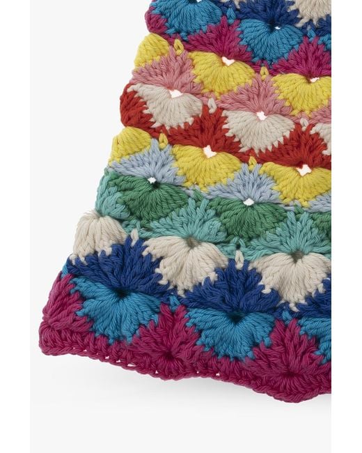 Alanui White Over The Crochet Knitted Hat
