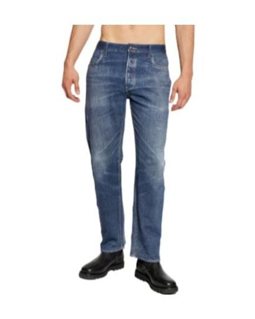 AllSaints Blue Bead Straight-Leg Jeans