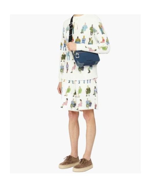 J.W. Anderson White Jw Anderson Waffle-Texture Drawstring Shorts for men